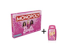 4250897426148 - Monopoly - Barbie Brettspiel + Top Trumps Barbie Kartenspiel