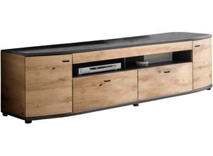 4250905647428 - TV-Schrank INOSIGN Schränke Gr B H T 200 cm x 513 cm x 464 cm Soft Close 2 St Basisausführung braun (braun grau) TV-Sideboards Breite ca 200 cm