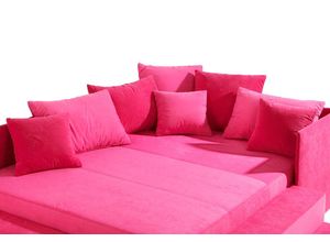 4250907680270 - Dekokissen MAINTAL Dekokissen_Sitzkissen_Kissenhüllen Gr B L 65 cm x 45 cm 2 St rosa (rosa unifarben) Dekokissen uni (2-tlg)