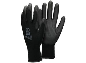 4250912485150 - 36 Paar Arbeitshandschuhe mit PU-Beschichtung Größe 10-XL Schwarz atmungsaktiv rutschfest robust Mechanikerhandschuhe Montagehandschuhe