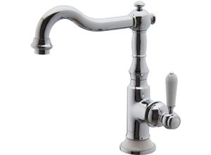 4250914813647 - Paulgurkes - Nostalgie Waschtischarmatur Keramik Wasserhahn Küchenarmatur Retro