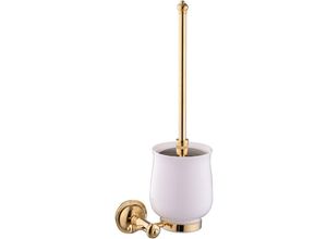 4250914818178 - Paulgurkes - WC-Bürste Gold Nostalgie Retro Antik Bad-Accessoires