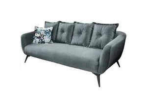 4250921807110 - 3-Sitzer-Sofa Baggio Dunkelblau Dunkelgrün Velours