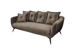 4250921807134 - 3-Sitzer-Sofa Baggio Braun Velours