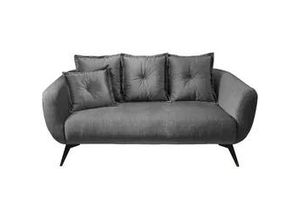 4250921807417 - 25-Sitzer-Sofa Baggio Grau Velours