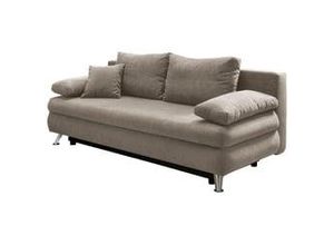 4250921814019 - Schlafsofa Altona Taupe Nylon Mikrofaser