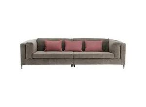 4250921815696 - 4-Sitzer-Sofa Roma Braun Grau Cord