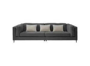 4250921815733 - 4-Sitzer-Sofa Roma Anthrazit Teddystoff