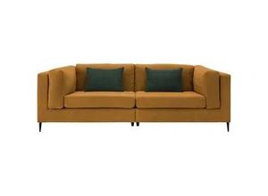 4250921815788 - 3-Sitzer-Sofa Roma Goldfarben Cord