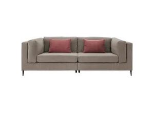 4250921815795 - 3-Sitzer-Sofa Roma Braun Grau Cord