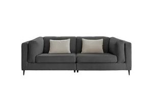 4250921815832 - 3-Sitzer-Sofa Roma Anthrazit Teddystoff