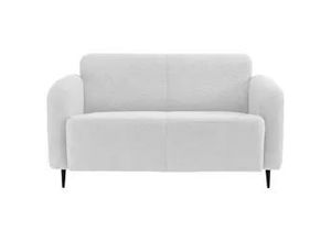 4250921816662 - 2-Sitzer-Sofa Marone Weiß Teddystoff