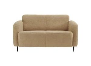 4250921816679 - 2-Sitzer-Sofa Marone Creme Teddystoff