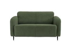 4250921816693 - 2-Sitzer-Sofa Marone Dunkelgrün Teddystoff