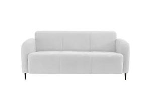 4250921816730 - 3-Sitzer-Sofa Marone Weiß Teddystoff