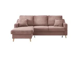 4250921834093 - Ecksofa VALENTINA Rosa Cord