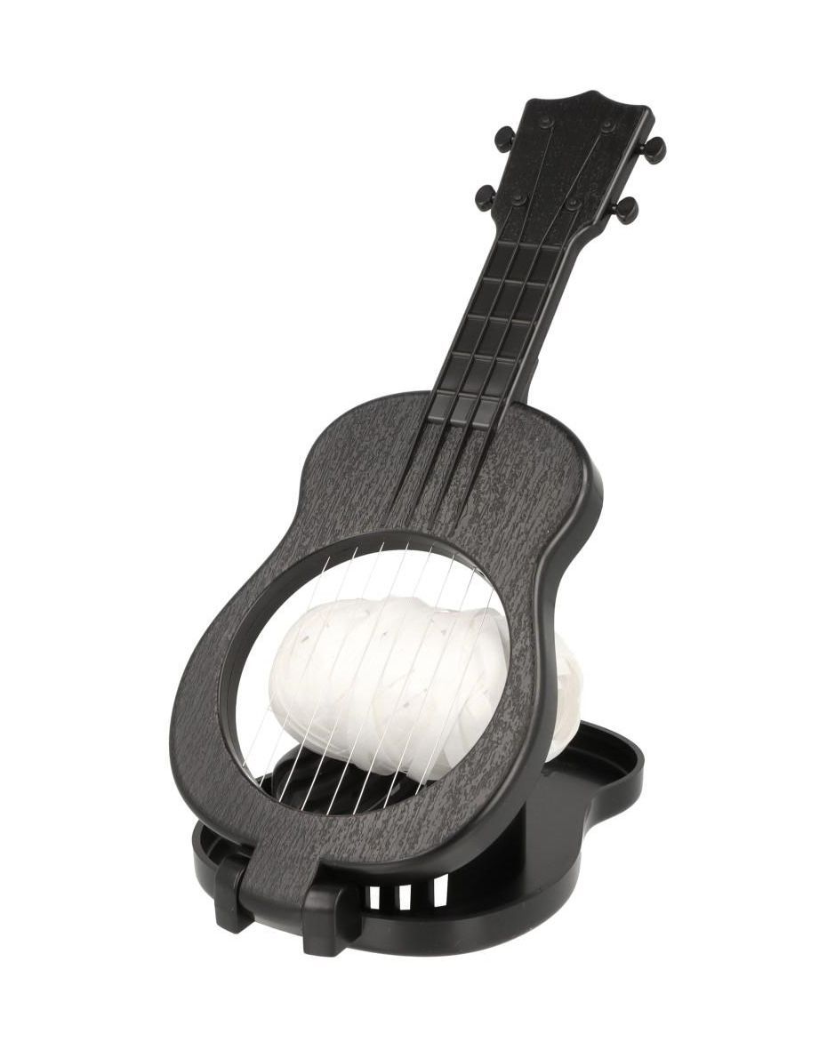 4250926757533 - Ukulele-Eierschneider in schwarz  Größe ca 22 x 9 cm   Gudrun Kübler