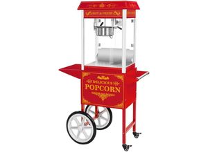 4250928640918 - Royal Catering - Retro Popcornmaschine Profi Popcornmaker Popcornautomat 1500W 5kg h mit Wagen