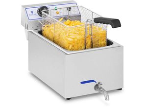 4250928647283 - Royal Catering - Friteuse Fritteuse Edelstahl Fritöse Elektrische 17 Lliter 2000W Profi Gastro