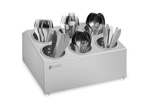 4250928650658 - Besteckhalter Utensilienhalter Küche Besteckbehälter Edelstahl 6 Besteckköcher