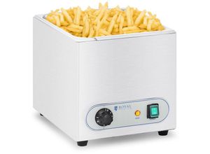 4250928689818 - Royal Catering - Pommeswärmer Pommeswanne Warmhaltegerät Pommes Frittenwanne Wärmebrücke gn Wanne - Silbern