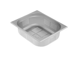 4250928690814 - Royal Catering - gn Behälter 1 2 Gastronorm Bain Marie 100 mm Volumen 6 l Edelstahl Perforiert - Silbern