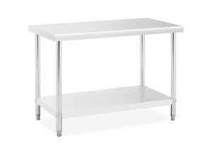 4250928691903 - Royal Catering - Arbeitstisch Edelstahl Gastro Tisch Edelstahltisch Boden