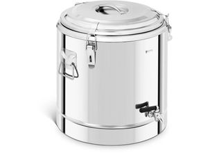 4250928697561 - Royal Catering - Thermobehälter Edelstahl Thermobox Warmhaltebehälter Speisen Ablasshahn 35 l