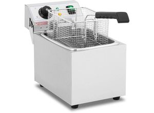 4250928698780 - Royal Catering - Fritteuse Edelstahl Gastronomie Elektro Fritteuse 230 v 8 l Kaltzone 3200 w