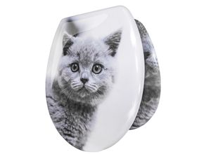 4250931565208 - Trisens - wc Sitz Toilettensitz mit Absenkautomatik Duroplast Klodeckel Klositz Katze