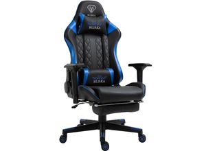 4250931565581 - Gaming Stuhl Chair Racing mit Fußstütze und ergonomsichen 4D-Armlehnen