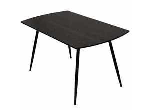 4250931576693 - Esstisch Sabina ausziehbar 140-180 x 80 cm 6-10 Personen Küchentisch mit Metallgestell für Küche Esszimmer Holz Optik