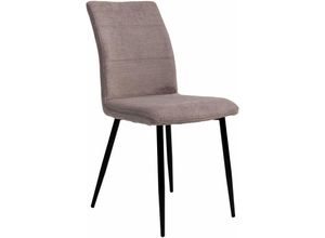 4250931577041 - Moderne Esszimmerstühle mit Stoffbezug - bequeme Esstischstühle mit abgesteppter Vorderseite - gepolsterte Küchenstühle mit gebogener Rückenlehne für mehr Sitzkomfort