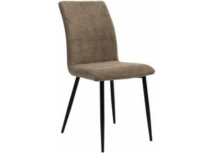 4250931577065 - Moderne Esszimmerstühle mit Stoffbezug - bequeme Esstischstühle mit abgesteppter Vorderseite - gepolsterte Küchenstühle mit gebogener Rückenlehne für mehr Sitzkomfort