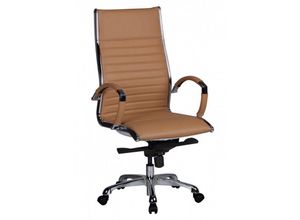 4250950206830 - Chefsessel Leder caramel - Bürostuhl 5-Punkt Multiblock-Mechanik