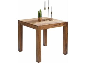 4250950208452 - Esstisch Massivholz Sheesham Esszimmer-Tisch Holztisch Design Küchentisch Landhaus-Stil braun Größe wählbar - Finebuy