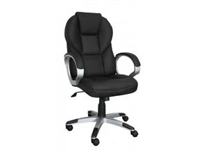 4250950210363 - Finebuy - Bürostuhl Bezug Kunstleder Schreibtischstuhl Design x-xl 120kg Chefsessel Wippfunktion ergonomisch Polster Drehstuhl hohe Rücken-Lehne