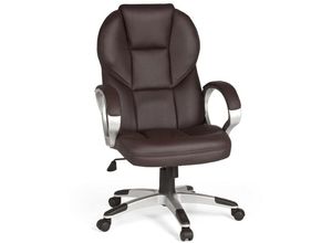 4250950210370 - Finebuy - Bürostuhl Bezug Kunstleder Schreibtischstuhl Design x-xl 120kg Chefsessel Wippfunktion ergonomisch Polster Drehstuhl hohe Rücken-Lehne