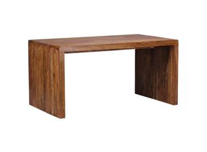 4250950215672 - Finebuy - Schreibtisch Massiv-Holz Sheesham 160 cm Computertisch Echtholz Design Ablage Büro-Tisch Landhaus-Stil