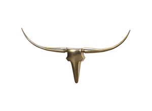 4250950218772 - FineBuy Deko Geweih Bull L Aluminium Deisgn Hörner 125 cm Wanddekoration Neu