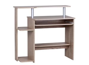 4250950221857 - WOHNLING Schreibtisch eiche rechteckig Wangen-Gestell eiche 940 x 480 cm