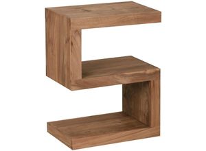 4250950228467 - Beistelltisch Massivholz s Cube 60cm hoch Wohnzimmer-Tisch Design Landhaus-Stil Couchtisch Farbe wählbar - Finebuy