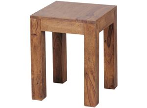 4250950229426 - Beistelltisch Massiv-Holz 35 x 35 cm Wohnzimmer-Tisch Design braun Landhaus-Stil Couchtisch Farbe wählbar