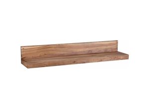 4250950231504 - Wandregal Massivholz Akazie Holzregal Landhausstil Hängeregal Wandboard Naturprodukt Regal Größe wählbar - Finebuy