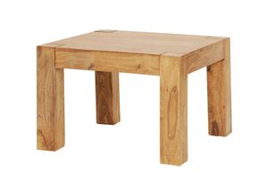 4250950231962 - Couchtisch 60 x 60 x 40 cm Holz Massiv Massiver Wohnzimmertisch Quadratisch Braun Beistelltisch Massivholz Design Holztisch Wohnzimmer - Finebuy