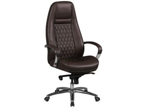 4250950242685 - Finebuy - austin Bürostuhl Echtleder Schreibtischstuhl ergonomisch Chefsessel edel Drehstuhl höhenverstellbar