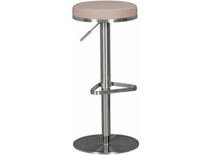 4250950259652 - Finebuy - Barhocker Edelstahl höhenverstellbare Sitzhöhe 57 - 82 cm Barstuhl Modern 360° Drehbar Tresenhocker mit Standfuß Design Bistrohocker