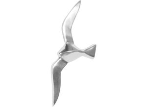 4250950263963 - Wanddekoration Möwe Aluminium poliert Dekofigur Silber Statue Skulptur groß Alu einzeln modern Maritim Nordsee - Finebuy 4250950263963 - Wanddekoration Möwe Aluminium poliert Dekofigur Silber Statue Skulptur groß Alu einzeln modern Maritim Nordsee - Finebuy