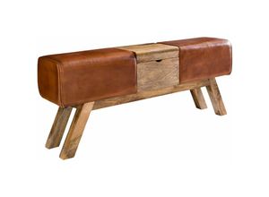 4250950267077 - Design Turnbock Sitzbank Aufbewahrungsfach 120 x 29 x 53cm Turnhocker Bank Klappfach Hocker Garderobenbank Sitzhocker Turnbank - Finebuy