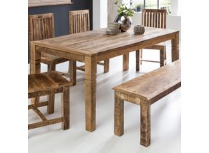 4250950267435 - Esstisch FB45592 120 x 70cm Esszimmertisch Massiv Holz Tisch Küchentisch